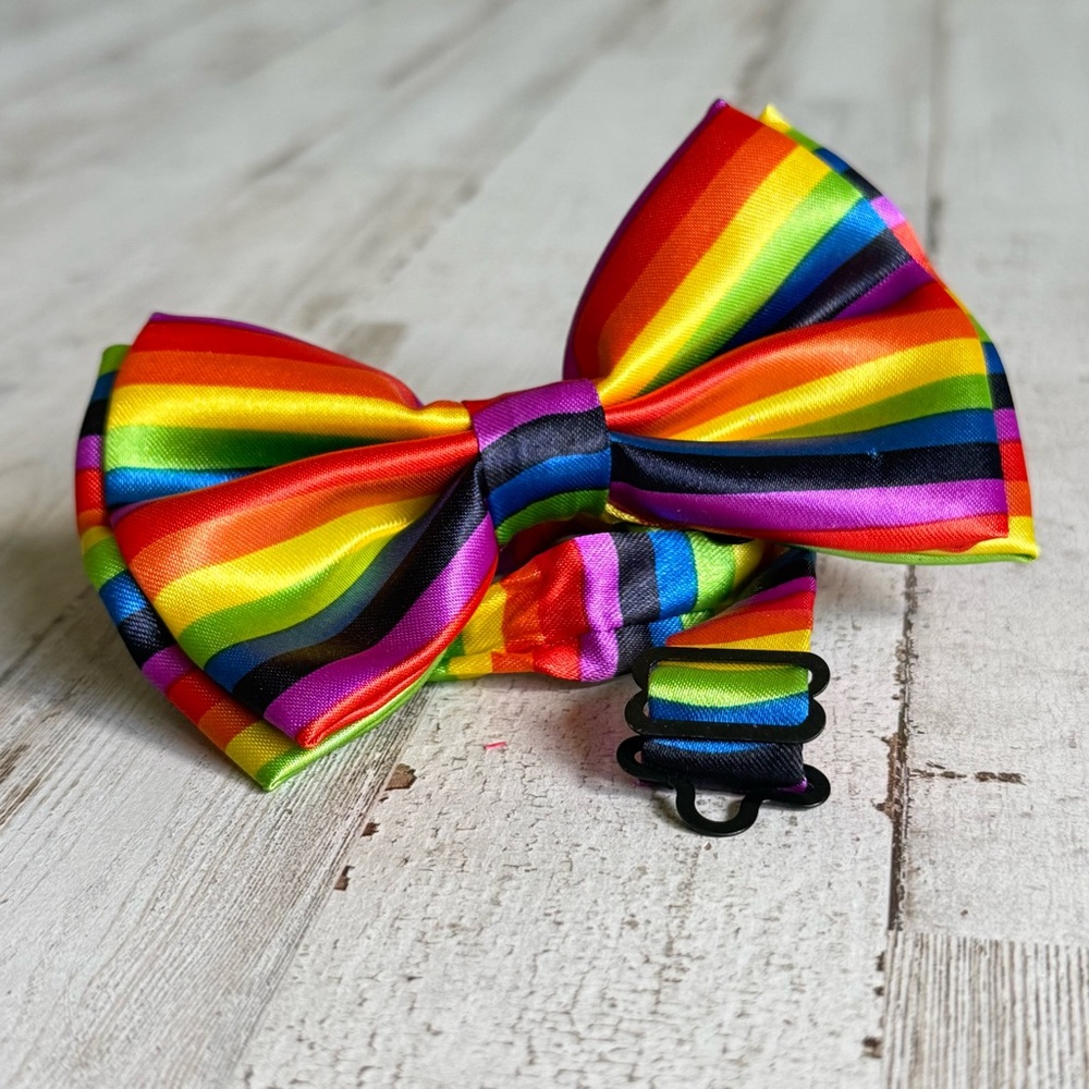 Rainbow Bow Tie